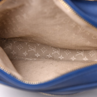 Louis Vuitton Supple Calfskin Paname Take Off Flight Bag Blue 7 of 11