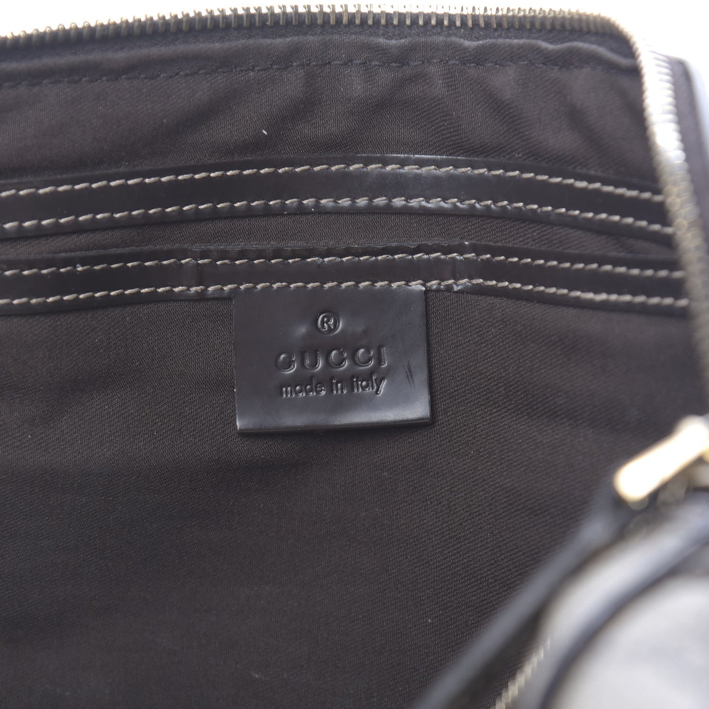 Monogram Guccissima Hearts Studded Medium Joy Boston Dark Brown