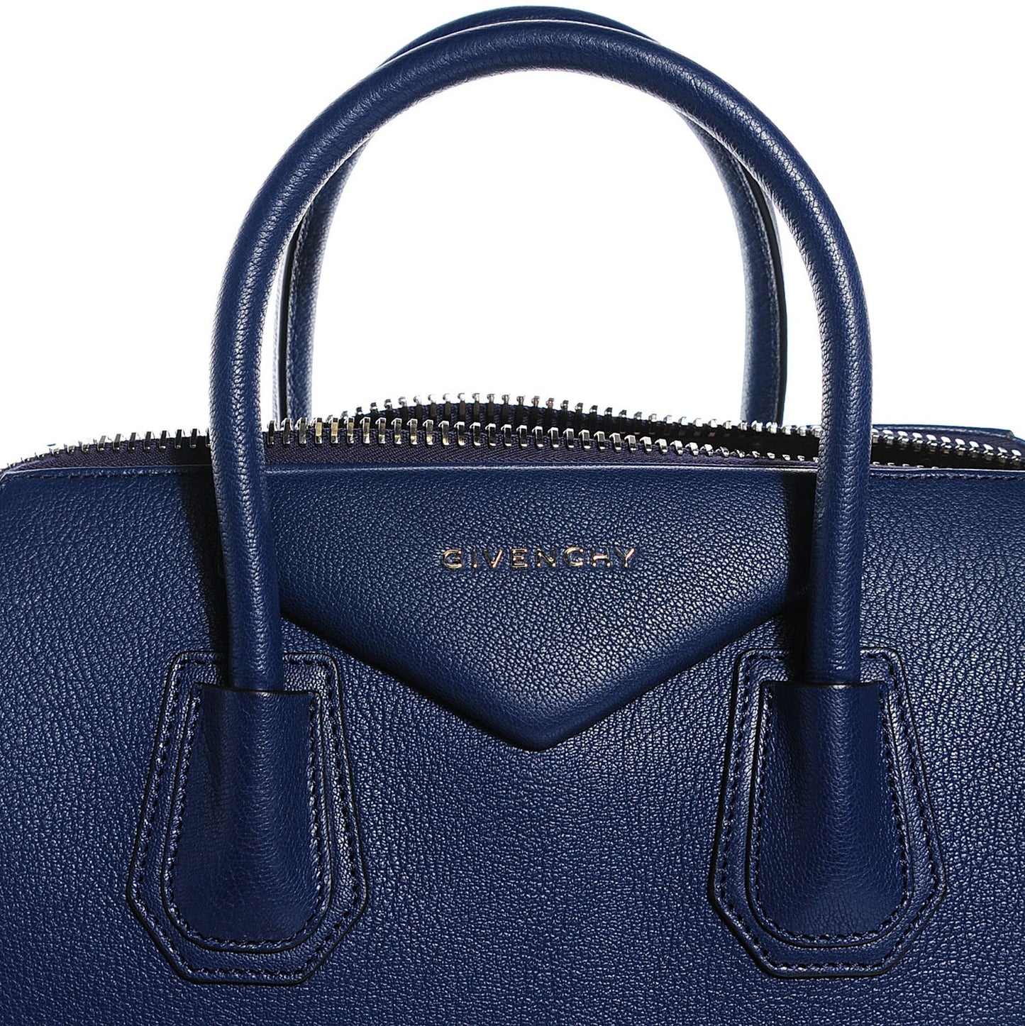 Sugar Goatskin Medium Antigona Navy