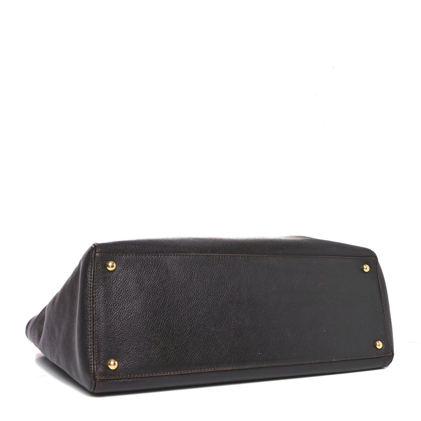 Calfskin Cerf Executive Shopper Tote Brown