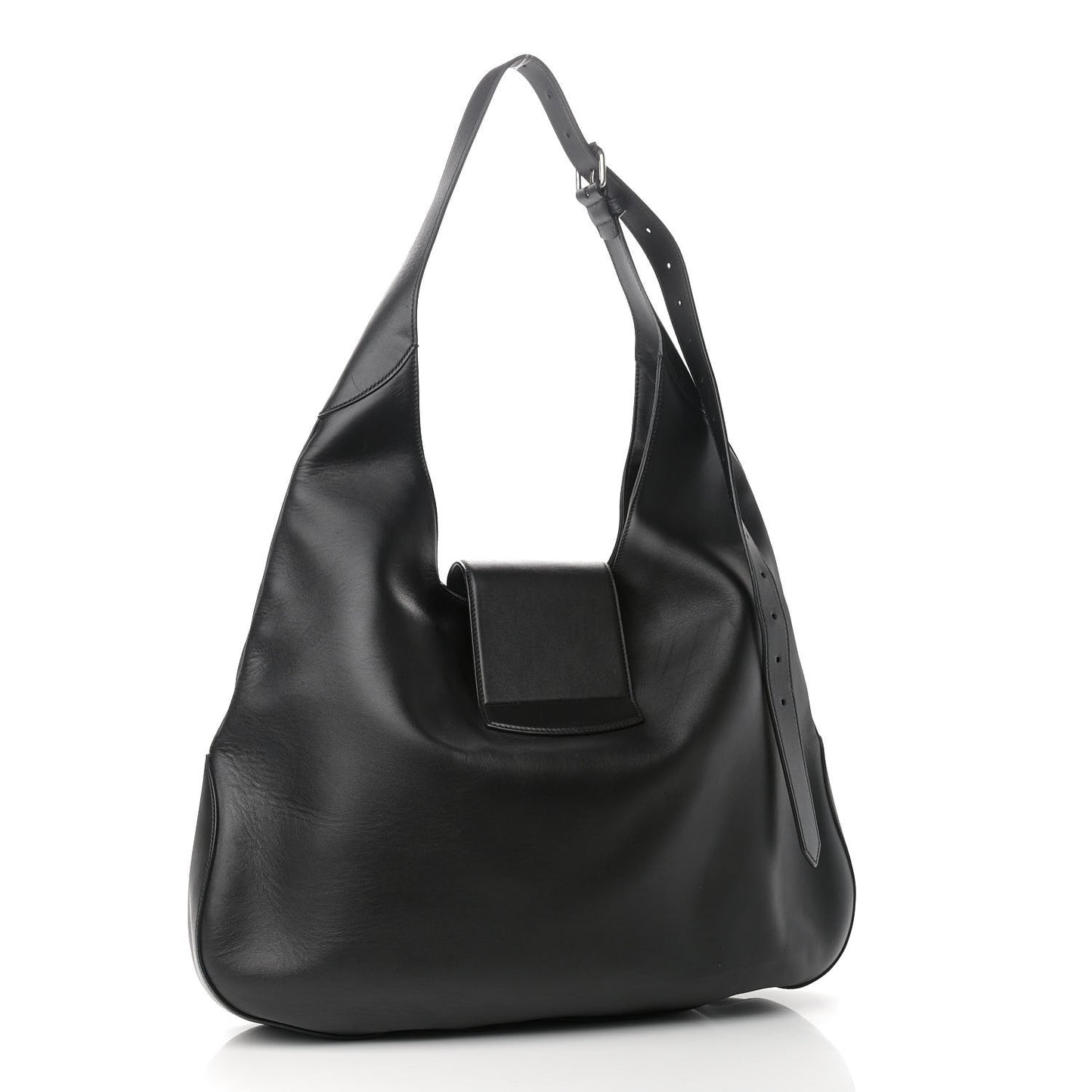 Calfskin Web Tiger Embroidered Extra Large Dionysus Hobo Black
