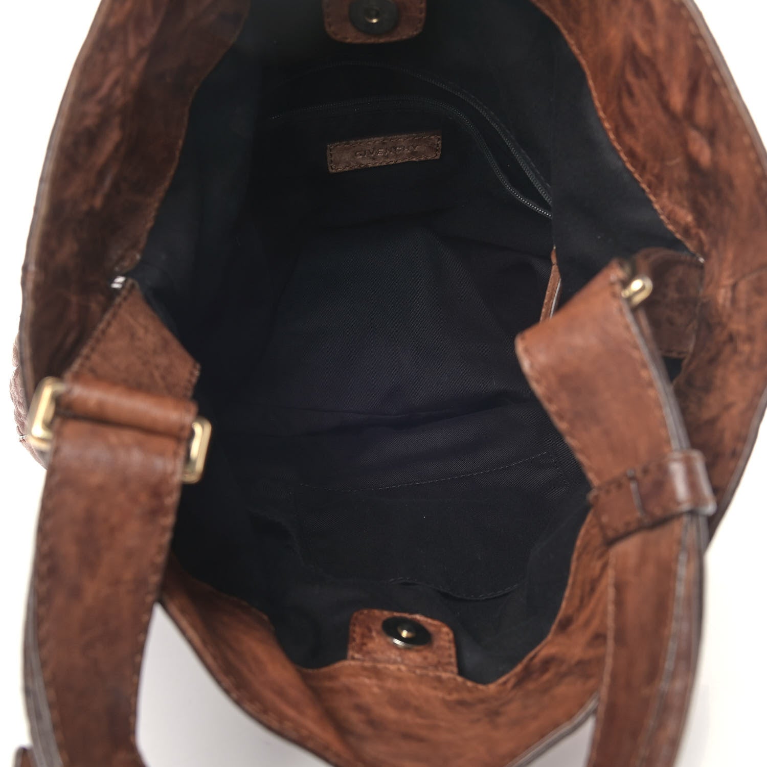 Givenchy Tumbled Sheepskin Moyen Hobo Brown 4 of 7