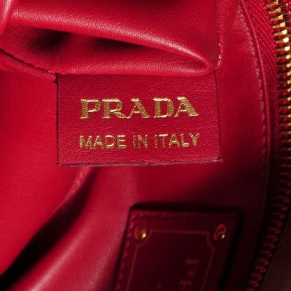 Prada Soft Calf Shoulder Bag Quarzo 8 of 9