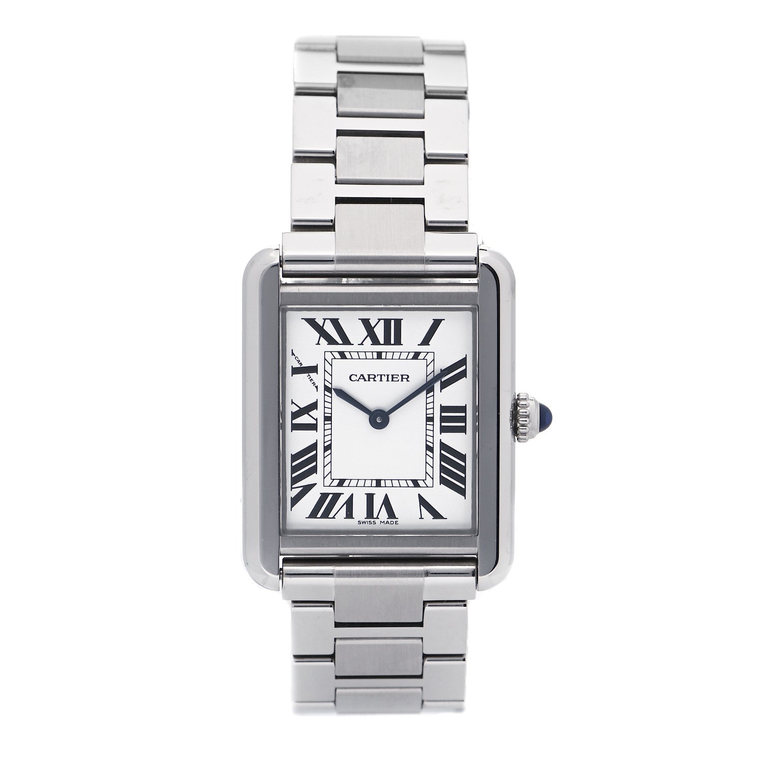 Cartier Stainless Steel 24mm Tank Solo Quartz Watch 1 of 5