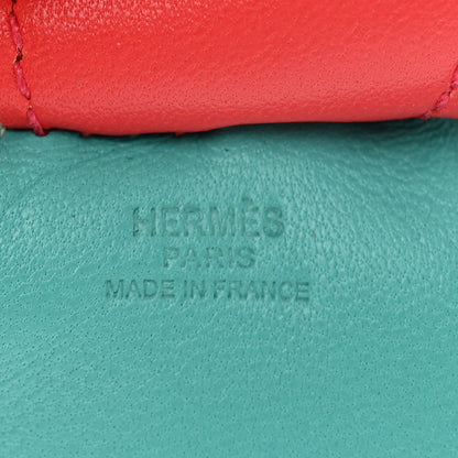 Hermes Milo Lambskin Grigri Rodeo Horse Bag Charm MM Lagon Bleu Izmir Bougainvillea 3 of 4