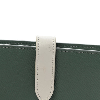 Celine Grained Calfskin Medium Multifunction Strap Wallet Green 9 of 10