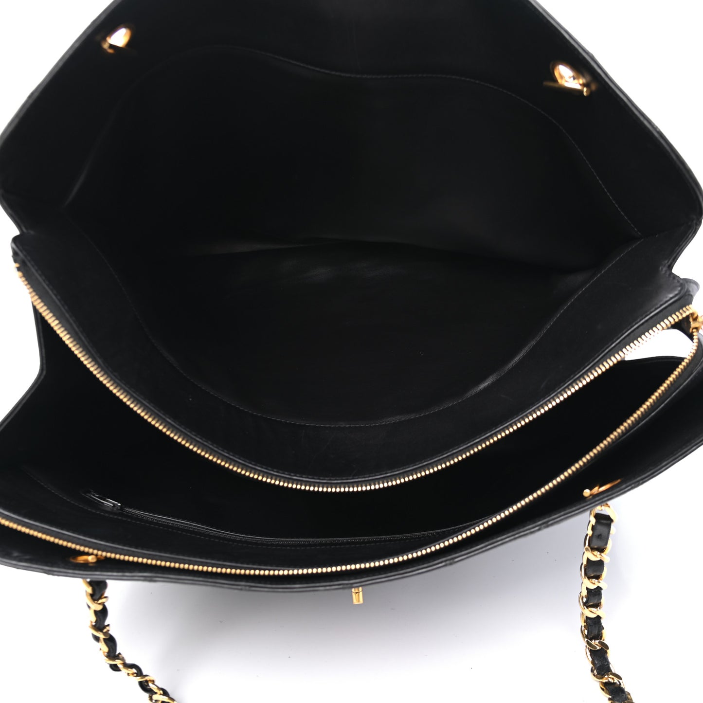 Calfskin Stitched XL Weekender Black