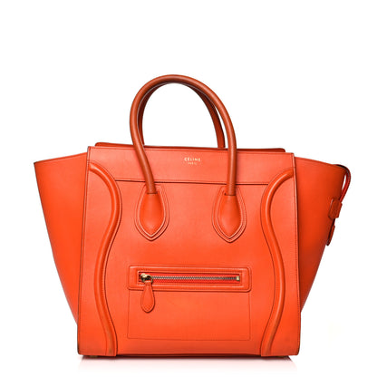 Celine Smooth Calfskin Mini Luggage Orange 1 of 32