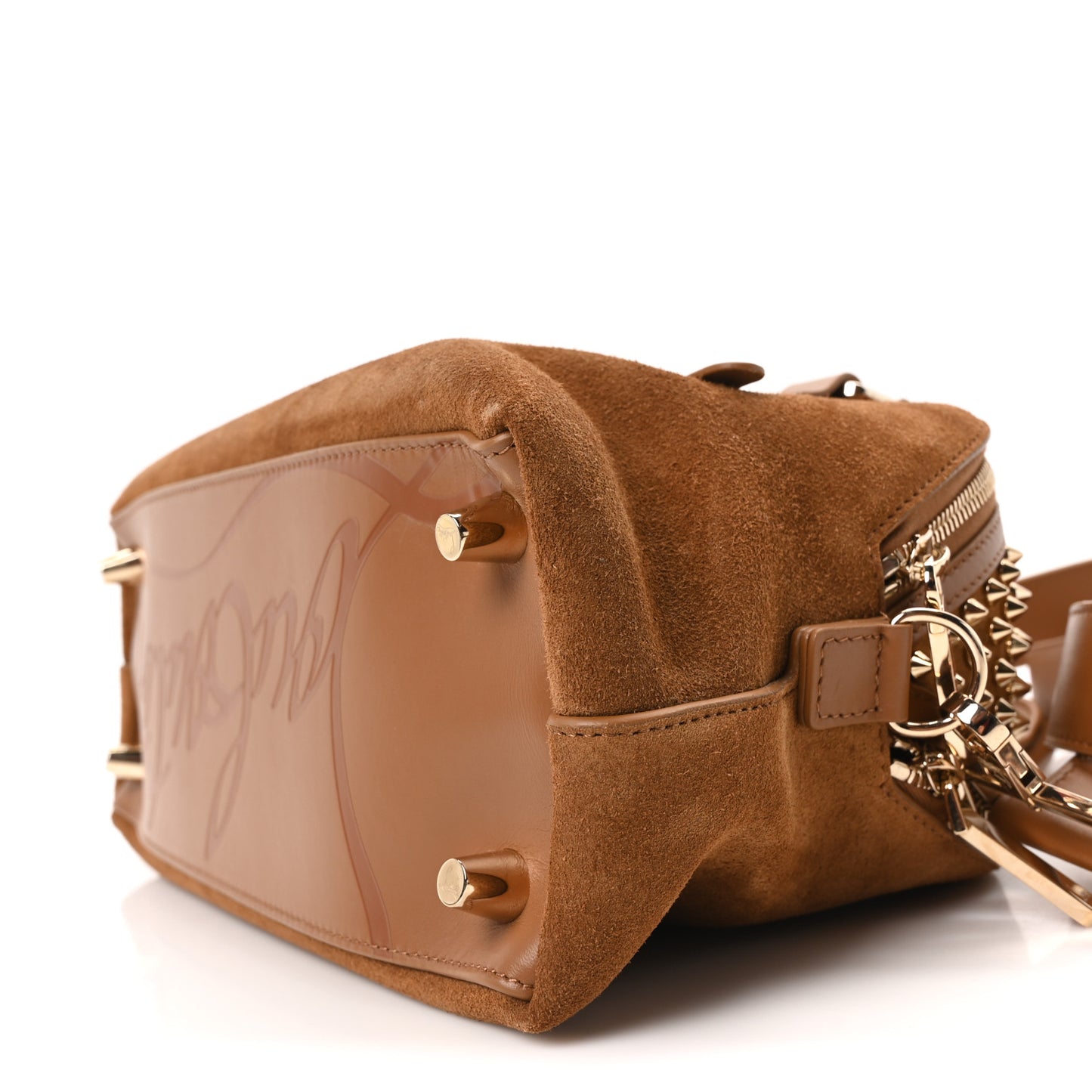 Suede Studded Funky Spikes Bowling Bag Rhea