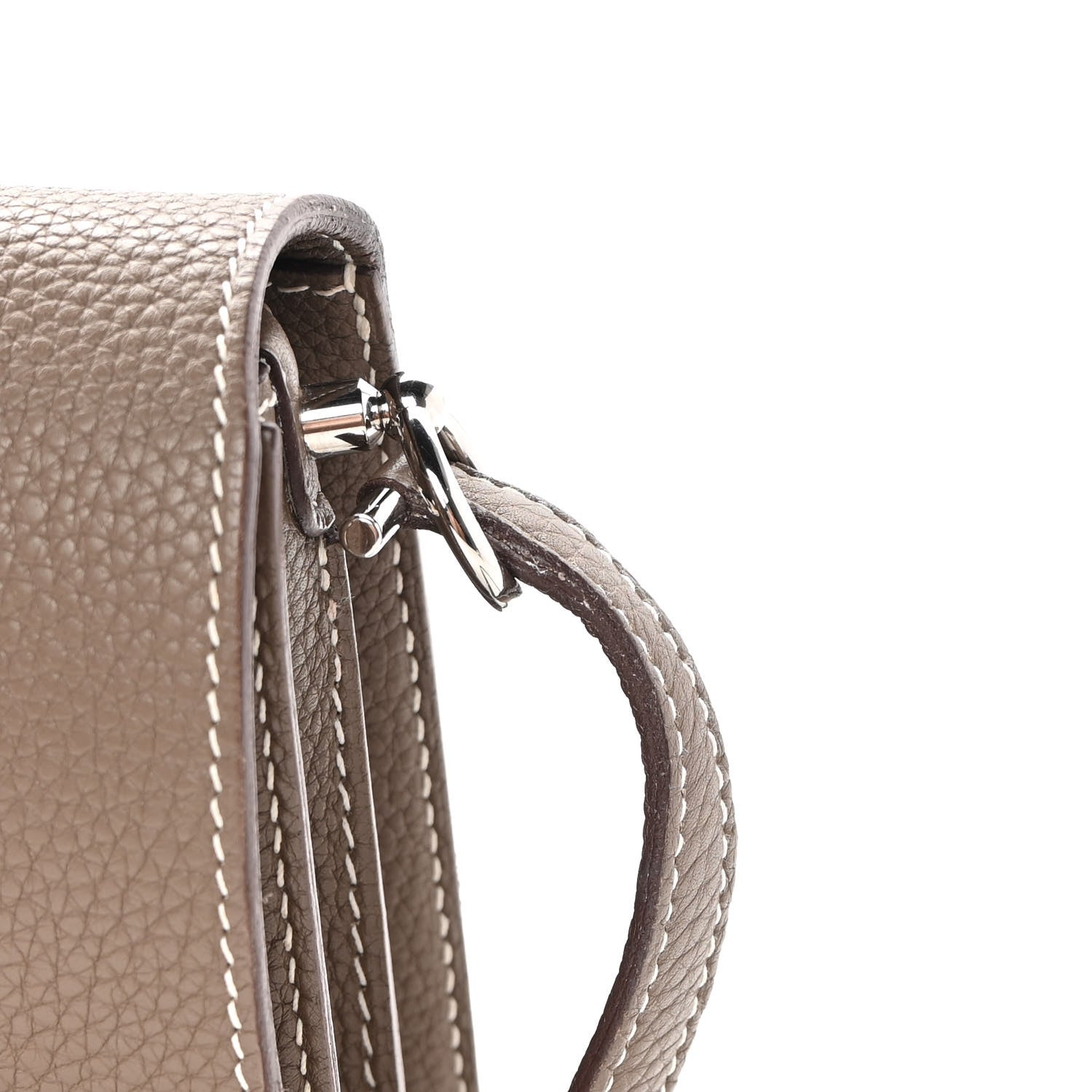 Hermes Taurillon Clemence Sac Roulis 23 Etoupe 14 of 16