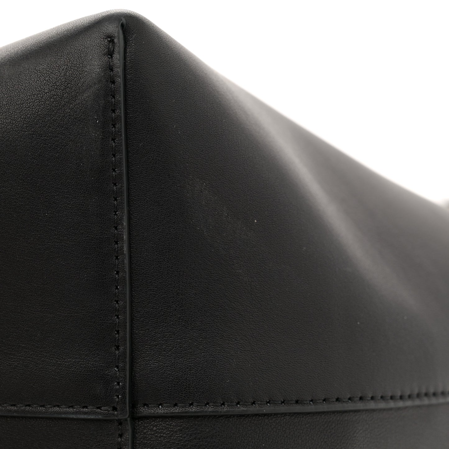 Polished Saddle Calfskin Medium N/S Park Tote Black