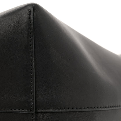 The Row Polished Saddle Calfskin Medium N/S Park Tote Black 12 of 12