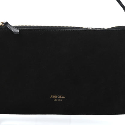 Jimmy Choo Suede Callie Mini Hobo Black 7 of 9
