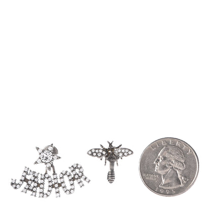 Christian Dior Palladium Crystal J'adior Earrings 2 of 3