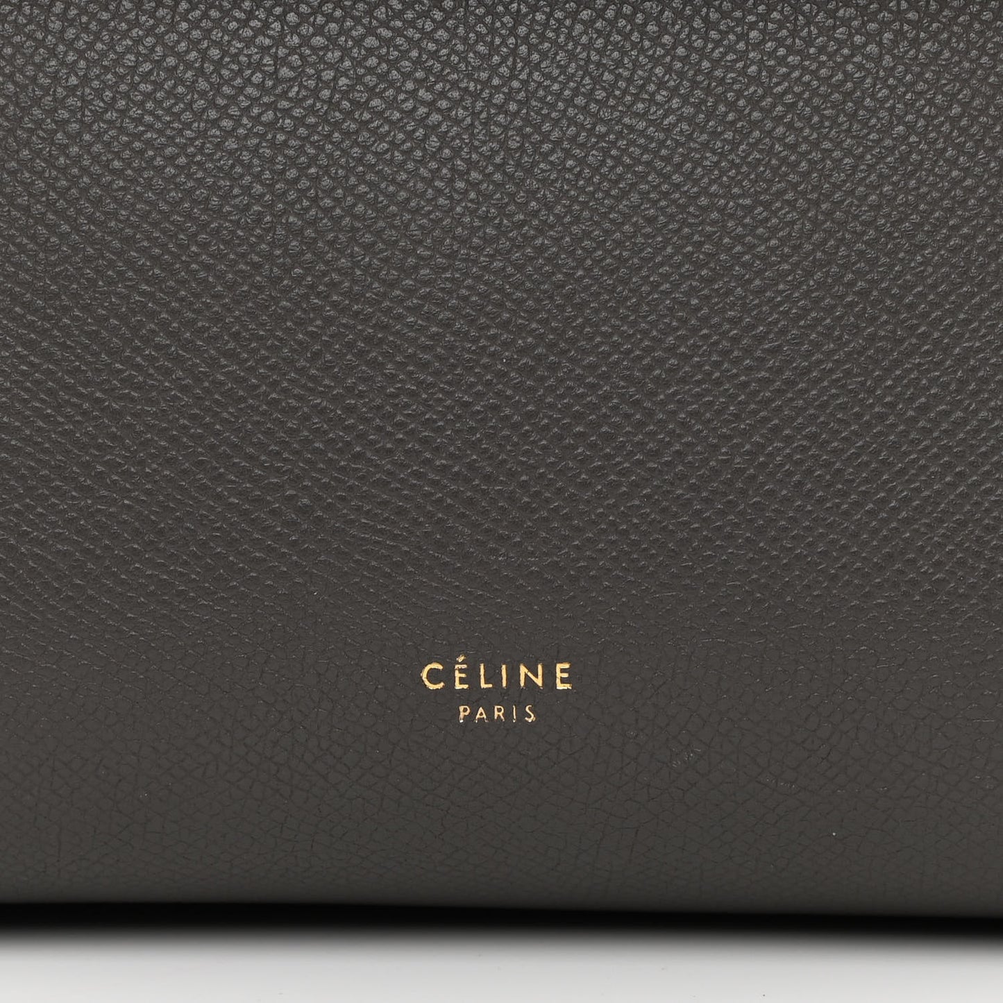 Grained Calfskin Nano Belt Bag Grey