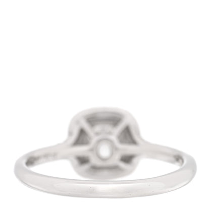 Tiffany Platinum Diamond .21ct Soleste Cushion Cut Double Halo Engagement Ring 50 5.5 3 of 4