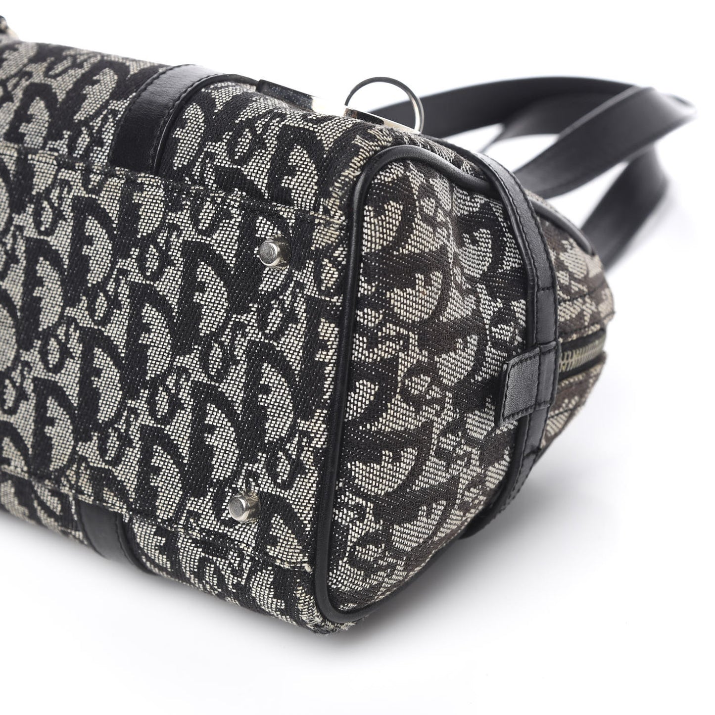 Denim Monogram Charms Shoulder Bag Blue