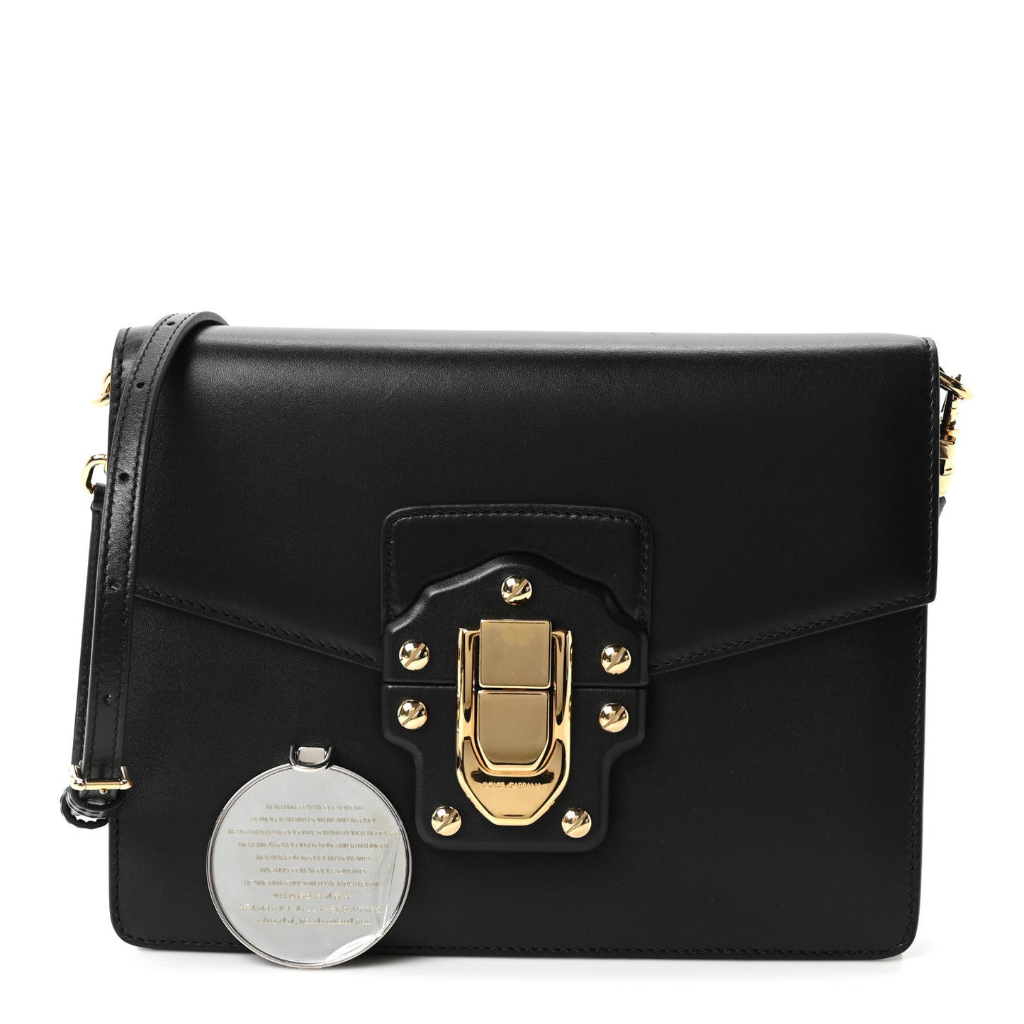 Calfskin Lucia Shoulder Bag Black