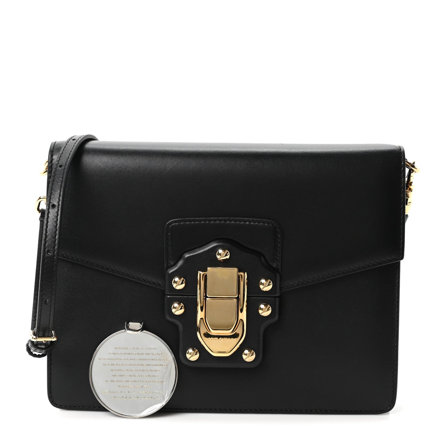 Dolce & Gabbana Calfskin Lucia Shoulder Bag Black 3 of 11