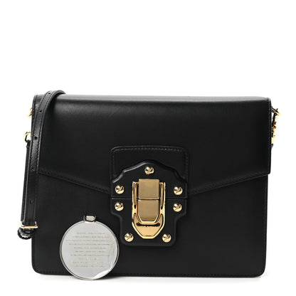 Dolce & Gabbana Calfskin Lucia Shoulder Bag Black 3 of 11