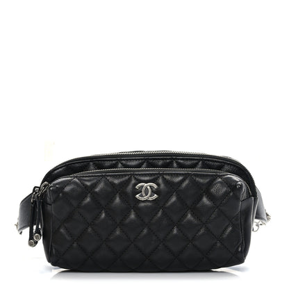Chanel Calfskin Quilted Waist Bag Black 1 of 9