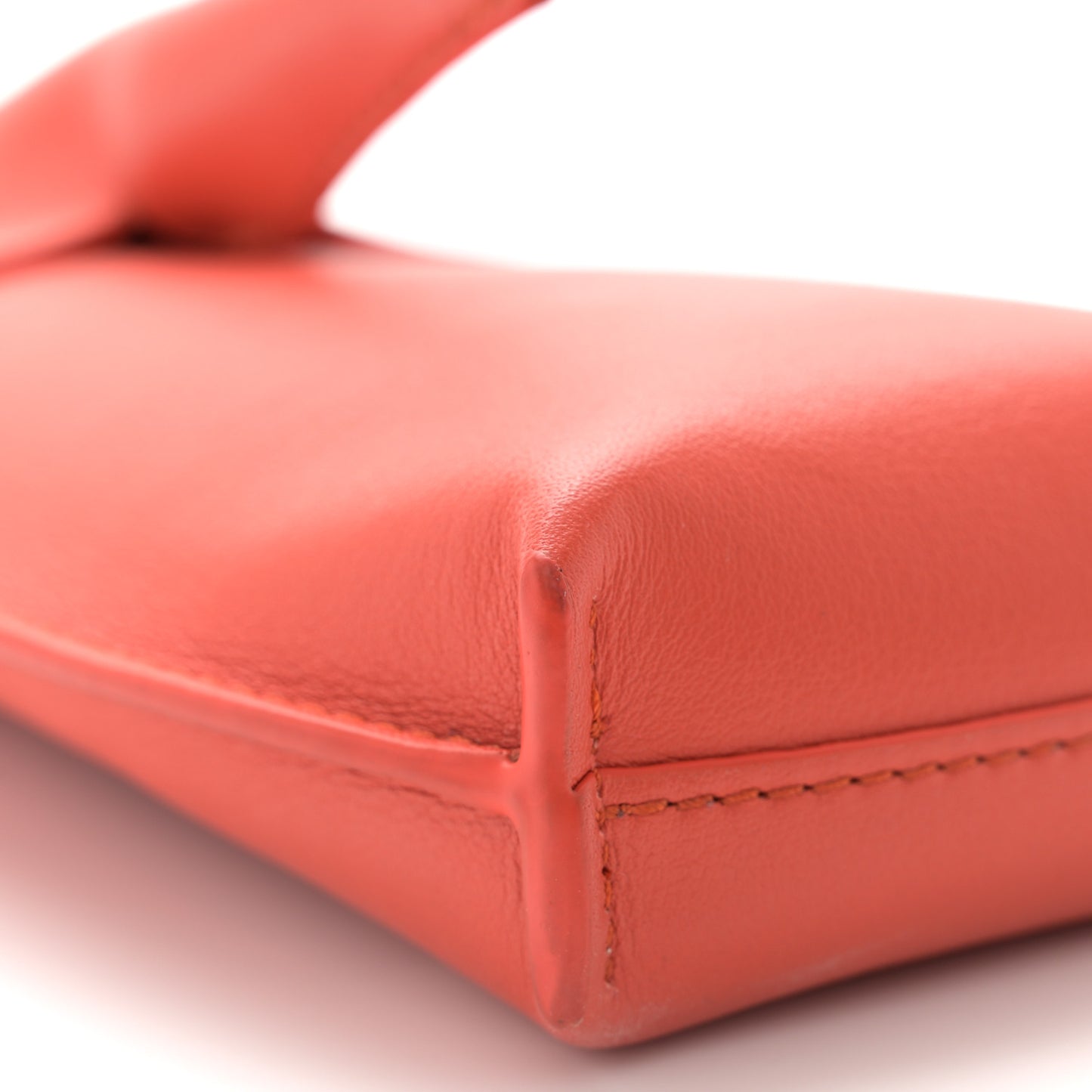 Calfskin Elephant Pouch Crossbody Bag Vermillion