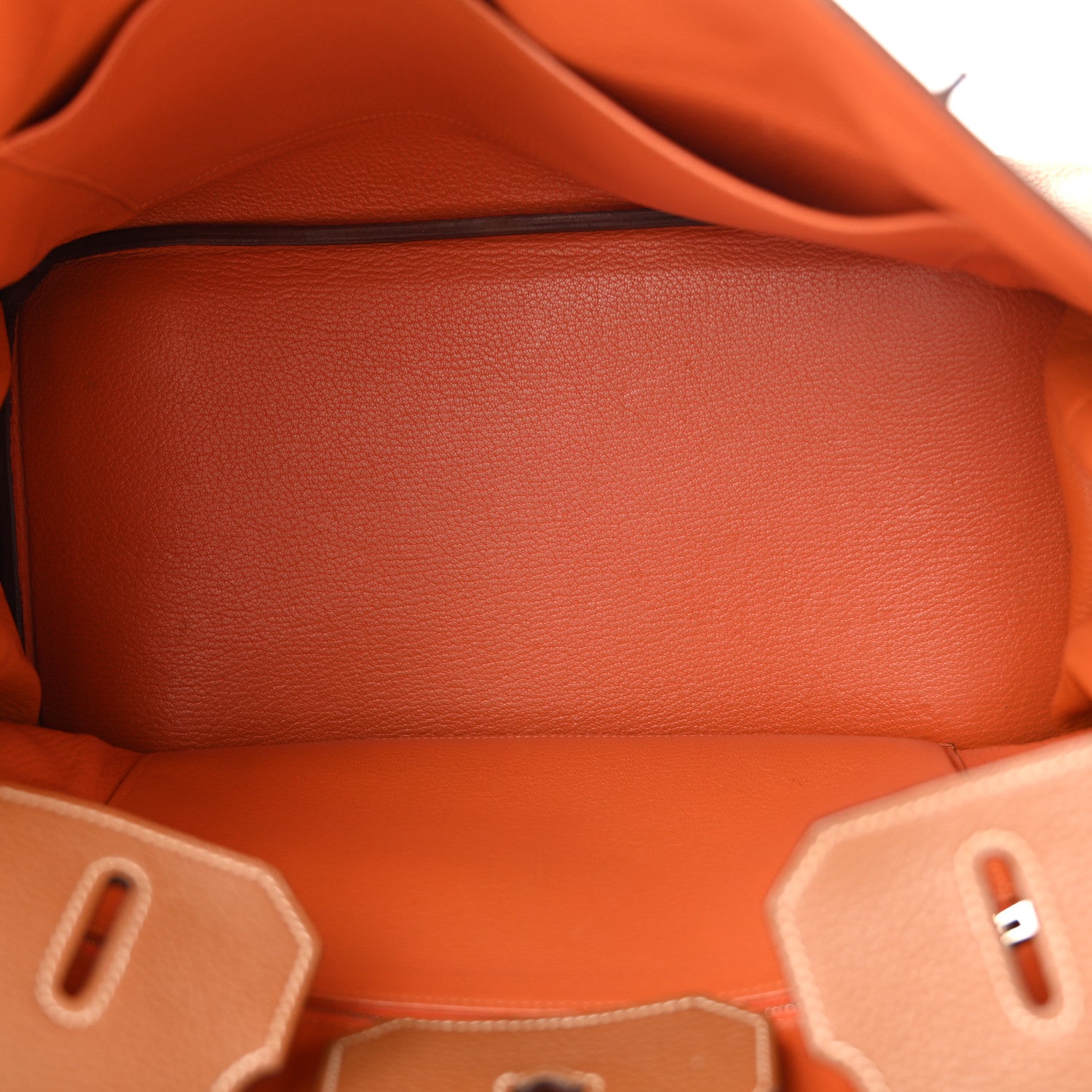 Hermes Togo Horseshoe Birkin 35 Gold Orange 9 of 27