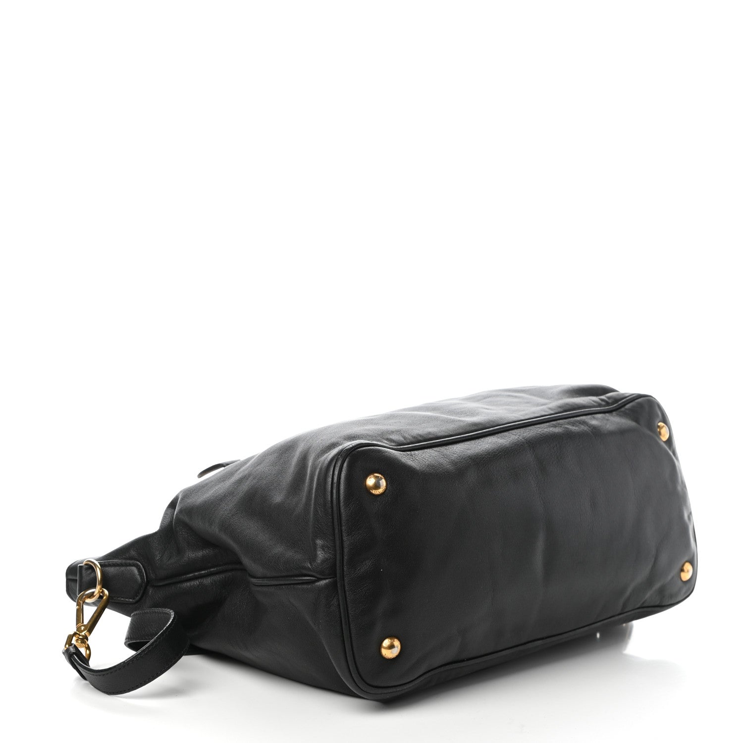Prada Soft Calfskin Shopping Tote Black 5 of 10