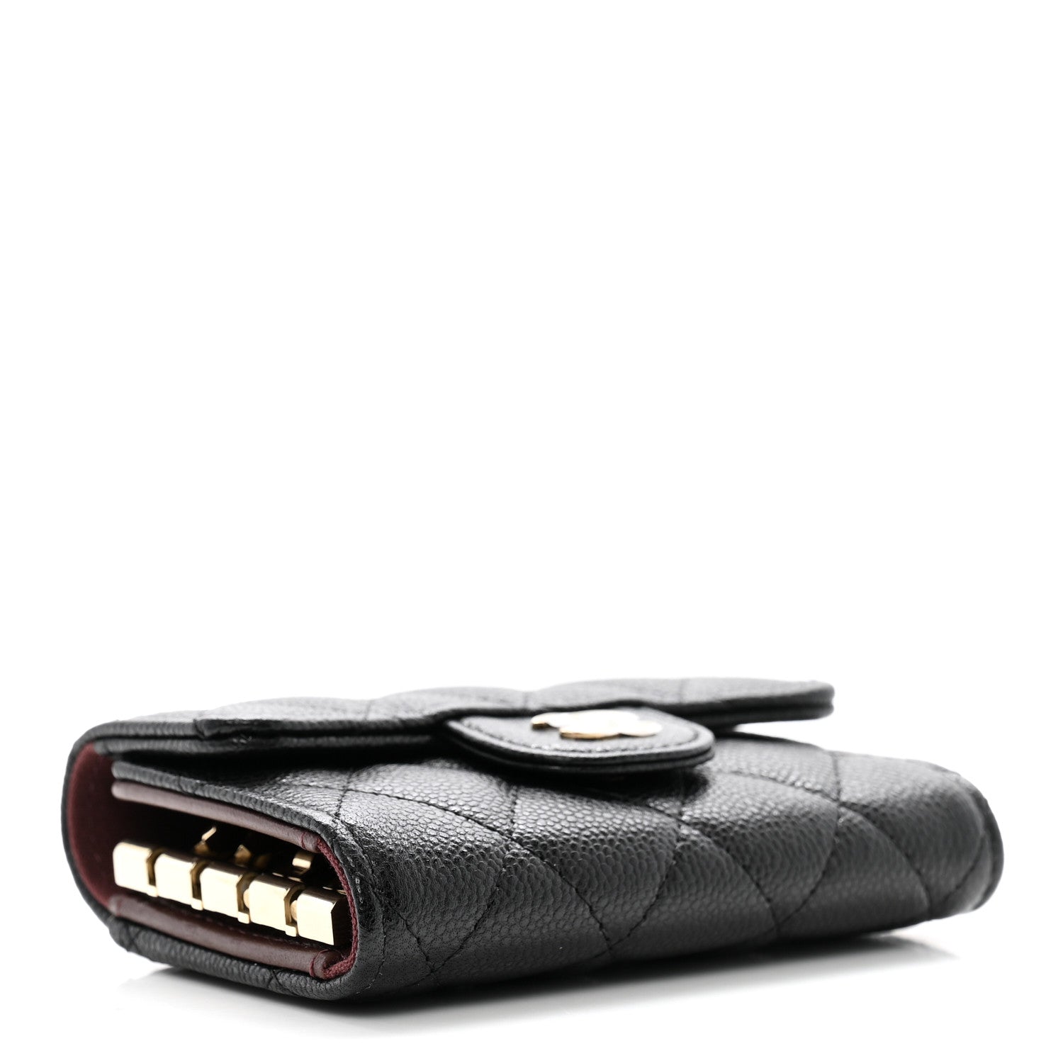 Chanel Caviar Quilted Classic 4 Key Holder Wallet Black 4 of 9