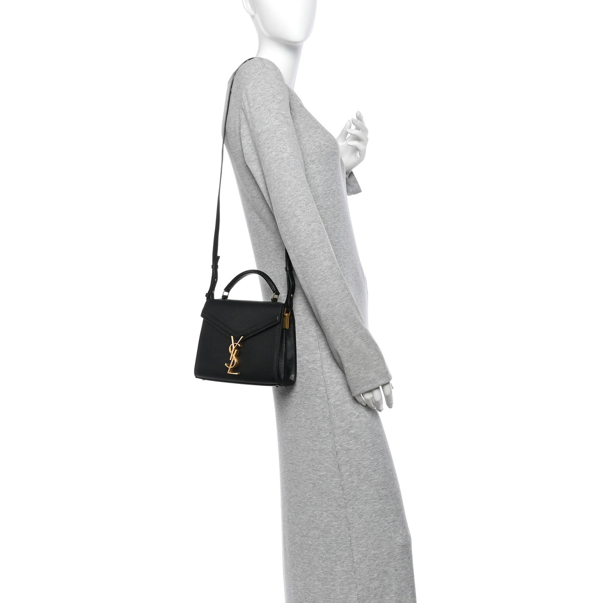 Grain de Poudre Mini Classic Monogram Cassandra Top Handle Black