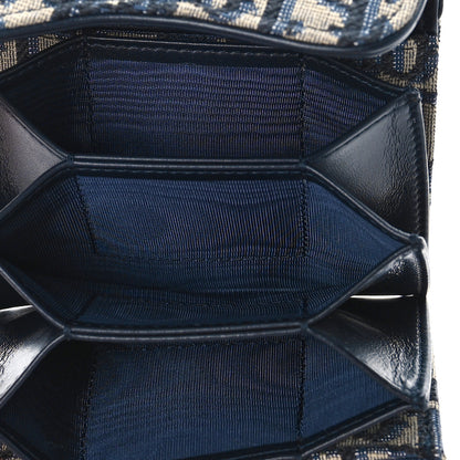 Christian Dior Oblique Saddle 5-Gusset Card Holder Blue 5 of 9