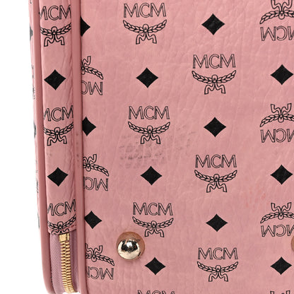 MCM Visetos Traveler Cabin Trolley Suitcase Pink 11 of 12