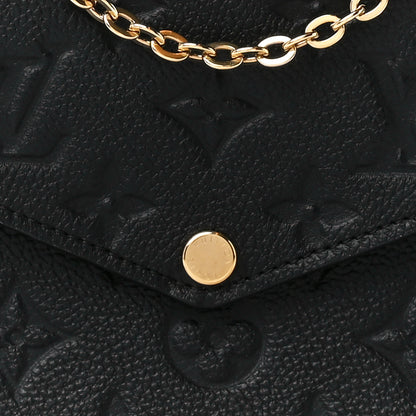 Louis Vuitton Empreinte Pochette Felicie Chain Wallet Black 10 of 12