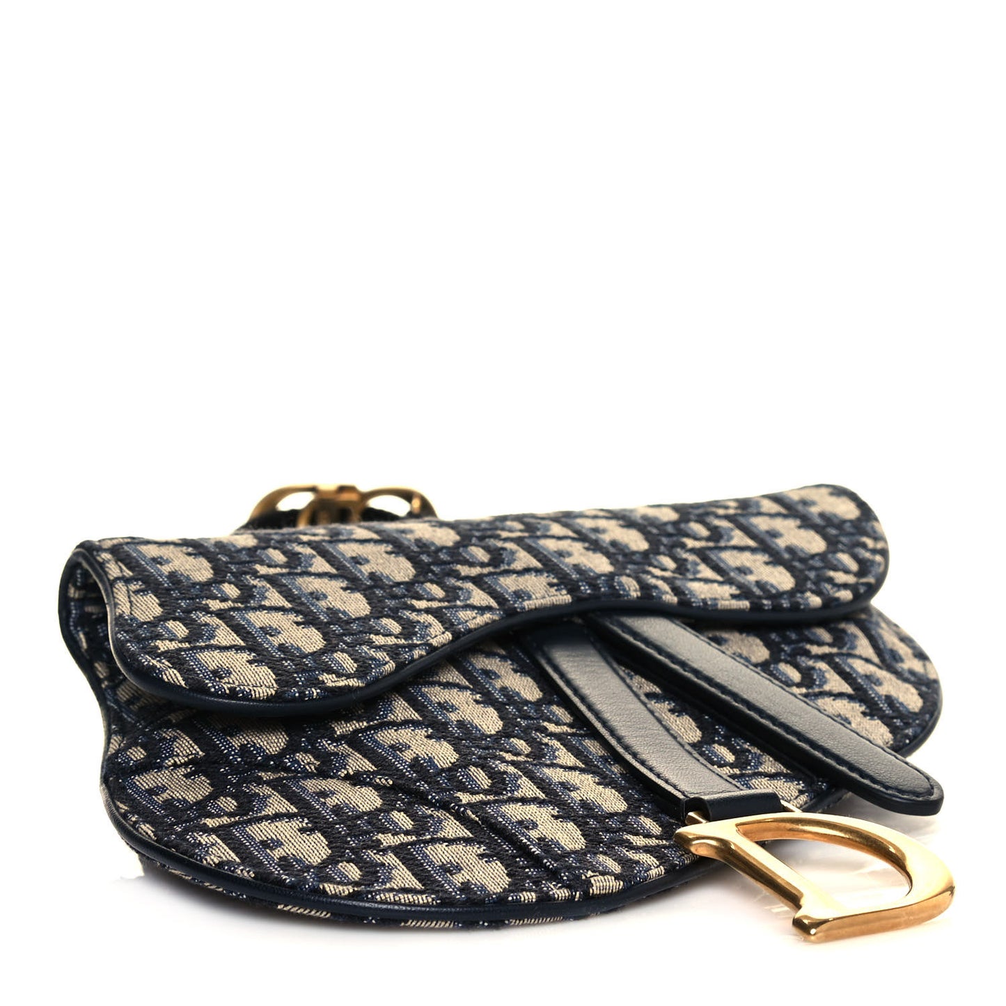 Oblique Saddle Belt Bag Blue