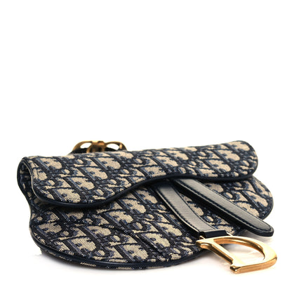 Christian Dior Oblique Saddle Belt Bag Blue 4 of 7