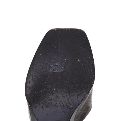 Fendi Glazed Fabric FF Wedge Sandals 40 Tobacco Moro 8 of 19
