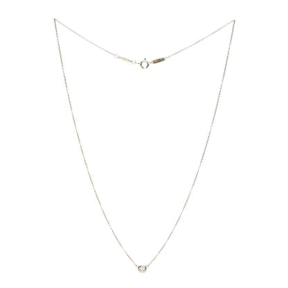 Tiffany 18K Yellow Gold Diamond .17ct Elsa Peretti Diamonds by the Yard Pendant Necklace 3 of 6