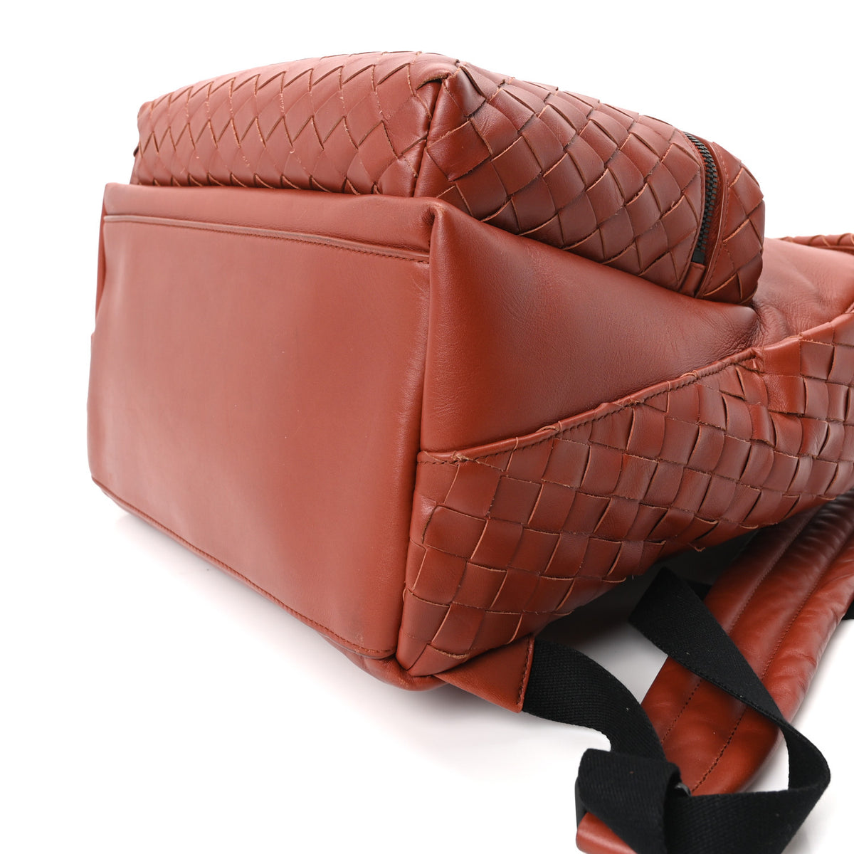 Nappa Intrecciato Backpack Rust