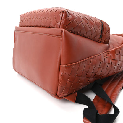 Bottega Veneta Nappa Intrecciato Backpack Rust 8 of 8