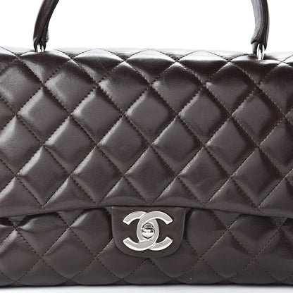 Chanel Lambskin Quilted Medium Kelly Flap Brown 8 of 12