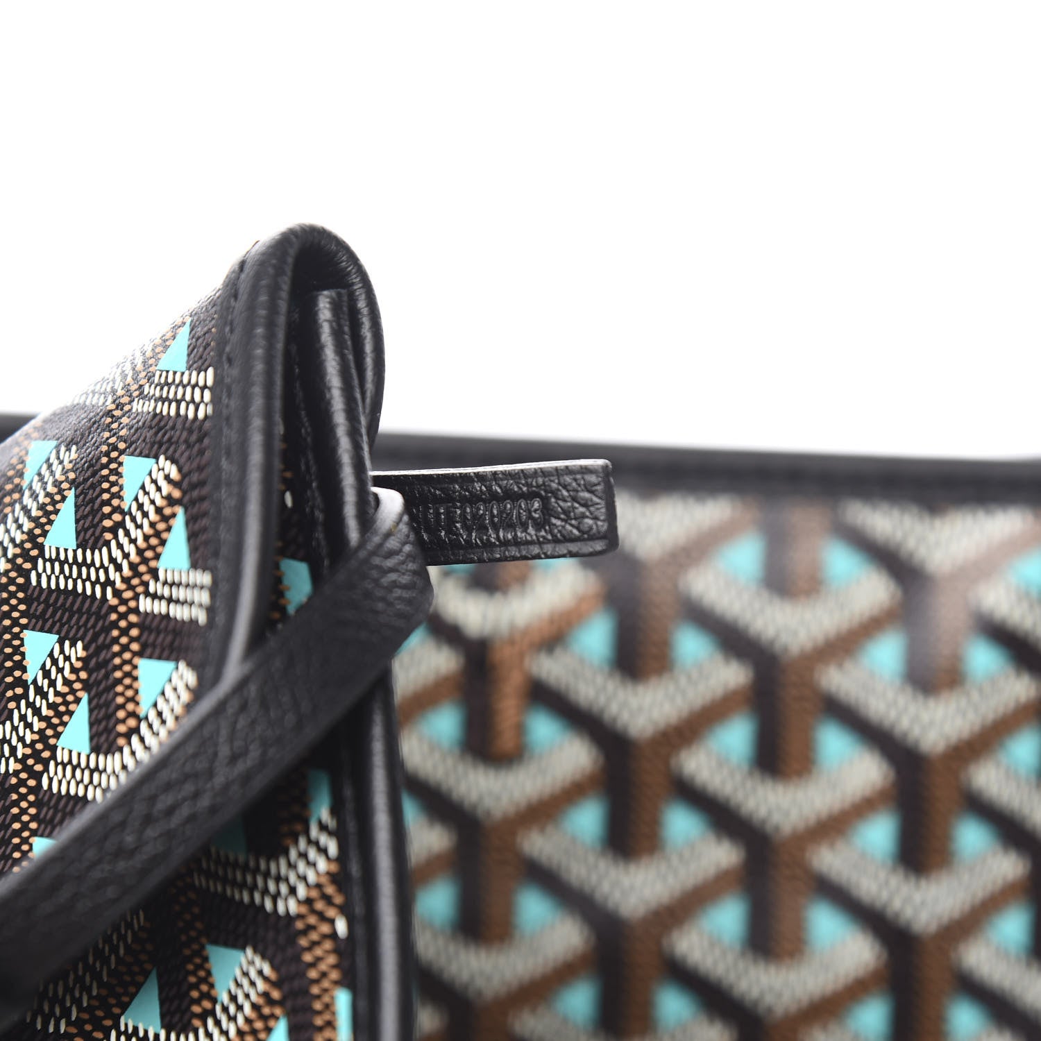 Goyard Goyardine Saint Louis Claire Voie GM Black Blue 7 of 10