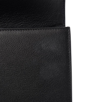 Saint Laurent Calfskin Monogram Large Belle De Jour Clutch Black 8 of 10
