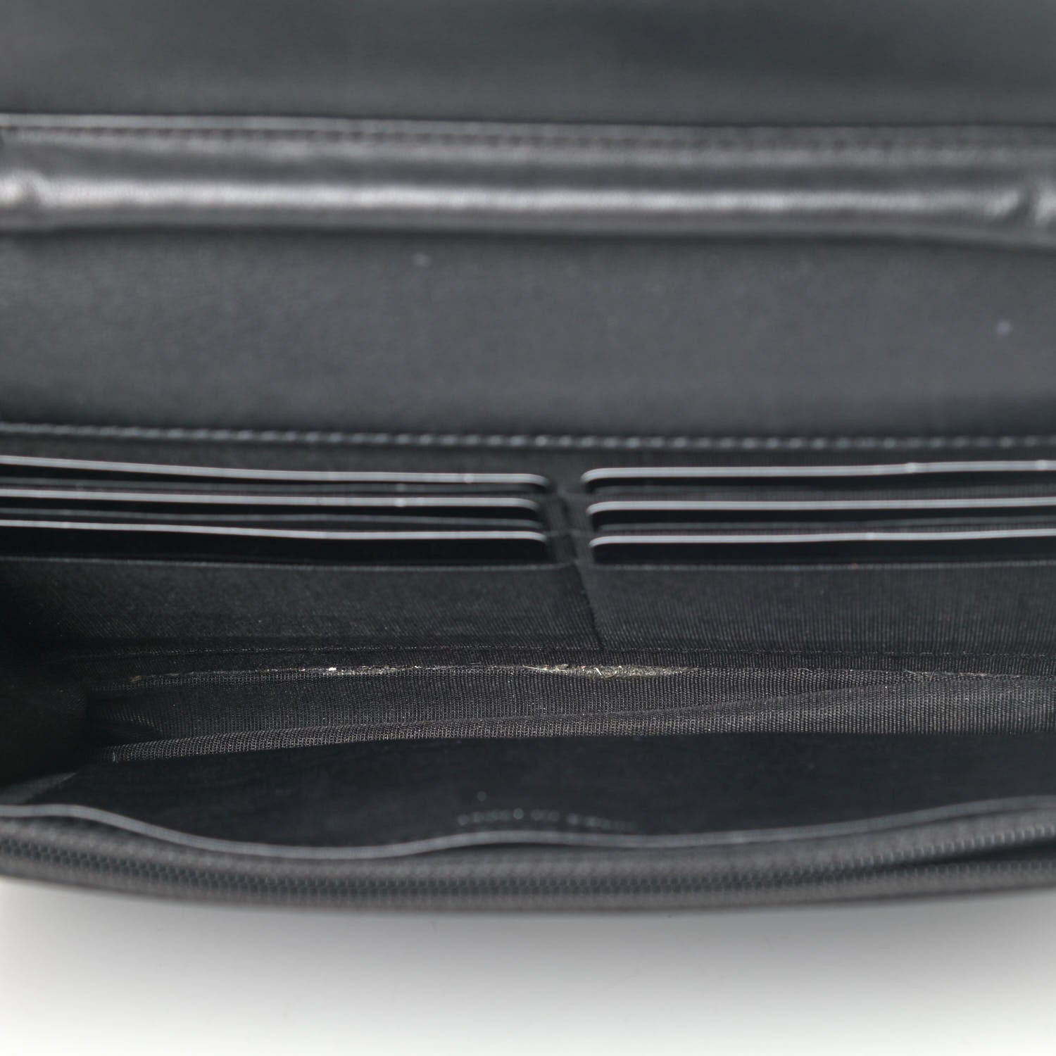 Chanel Caviar Timeless CC Wallet On Chain WOC Black 4 of 6