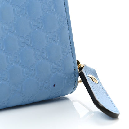 Gucci Microguccissima Zip Around Wallet Mineral Blue 7 of 7
