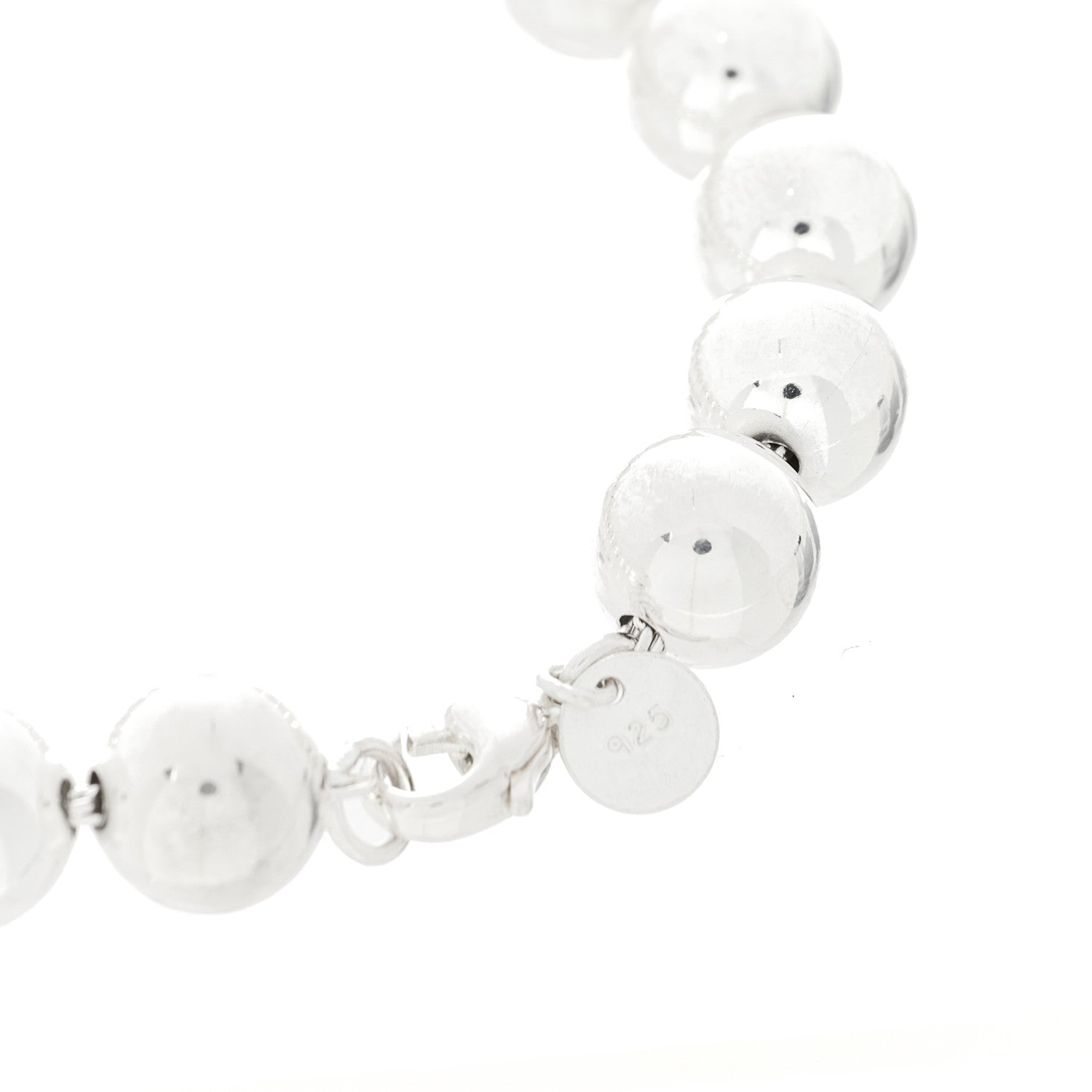 Tiffany Sterling Silver 10mm HardWear Ball Bracelet 3 of 6