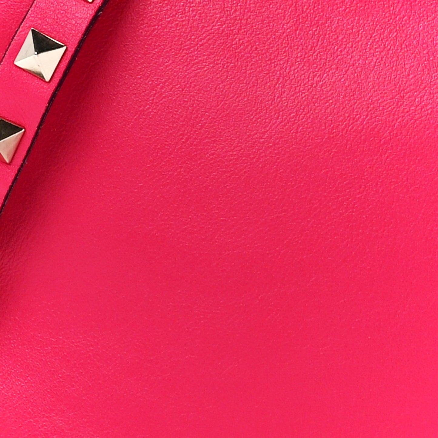 Calfskin Rockstud Camera Crossbody Bag Deep Fuxia