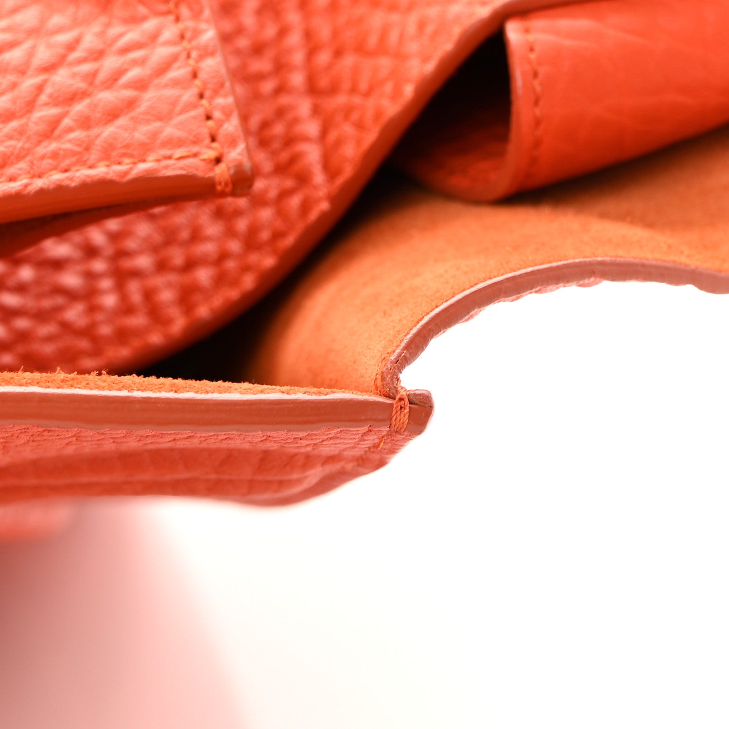 Celine Grained Calfskin Medium Phantom Luggage Burnt Orange 15 of 15