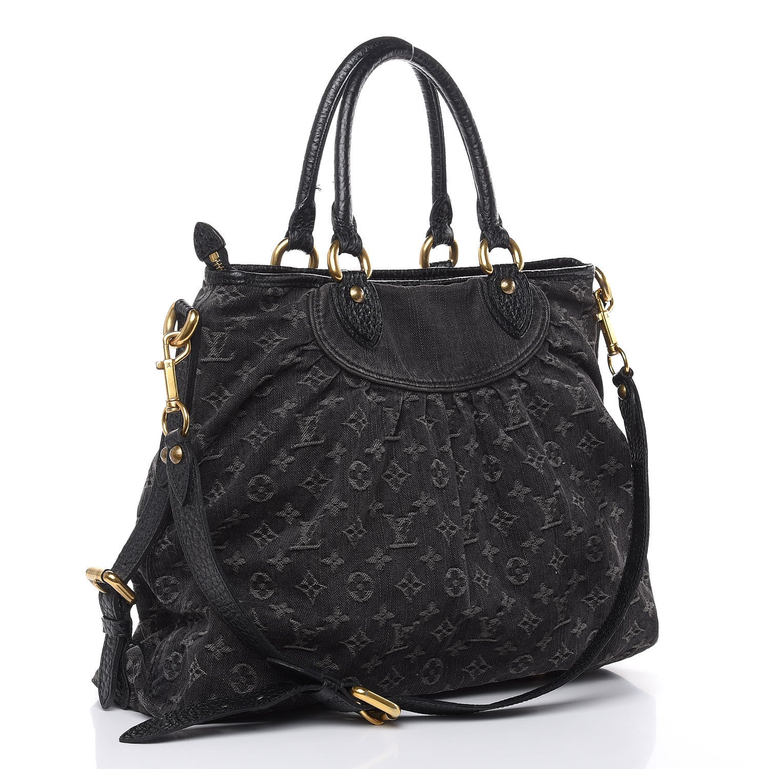 Louis Vuitton Denim Neo Cabby GM Black 3 of 12
