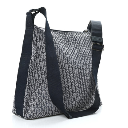 Christian Dior Canvas Diorissimo Large Messenger Bag Blue 3 of 8