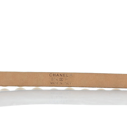 Chanel Calfskin Pearl CC Belt 95 38 Black 6 of 9